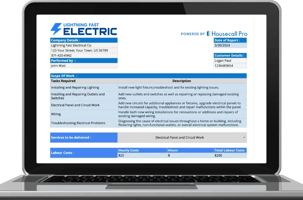 Electrician Contract Template (Free Download) Housecall Pro