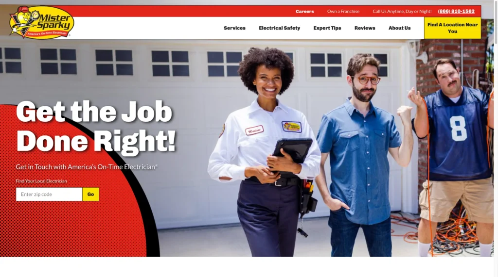 - Housecall Pro Mister sparky electrical contractor homepage