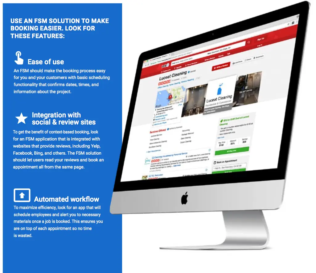 - Housecall Pro HCP Field service management solution infographic