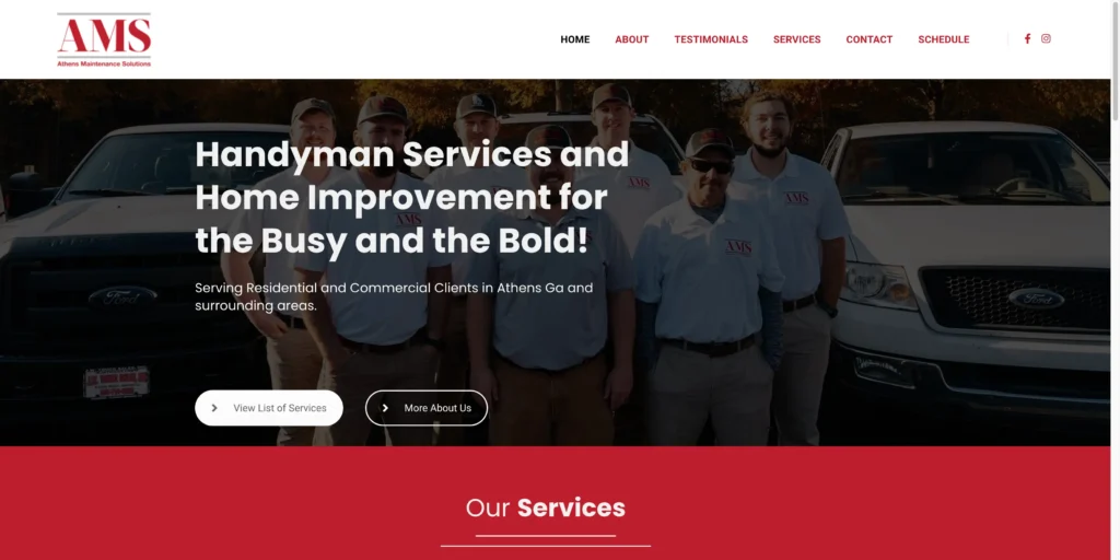 - Housecall Pro Athen Maintenance Solutions Handyman Services in Athen, GA homepage website