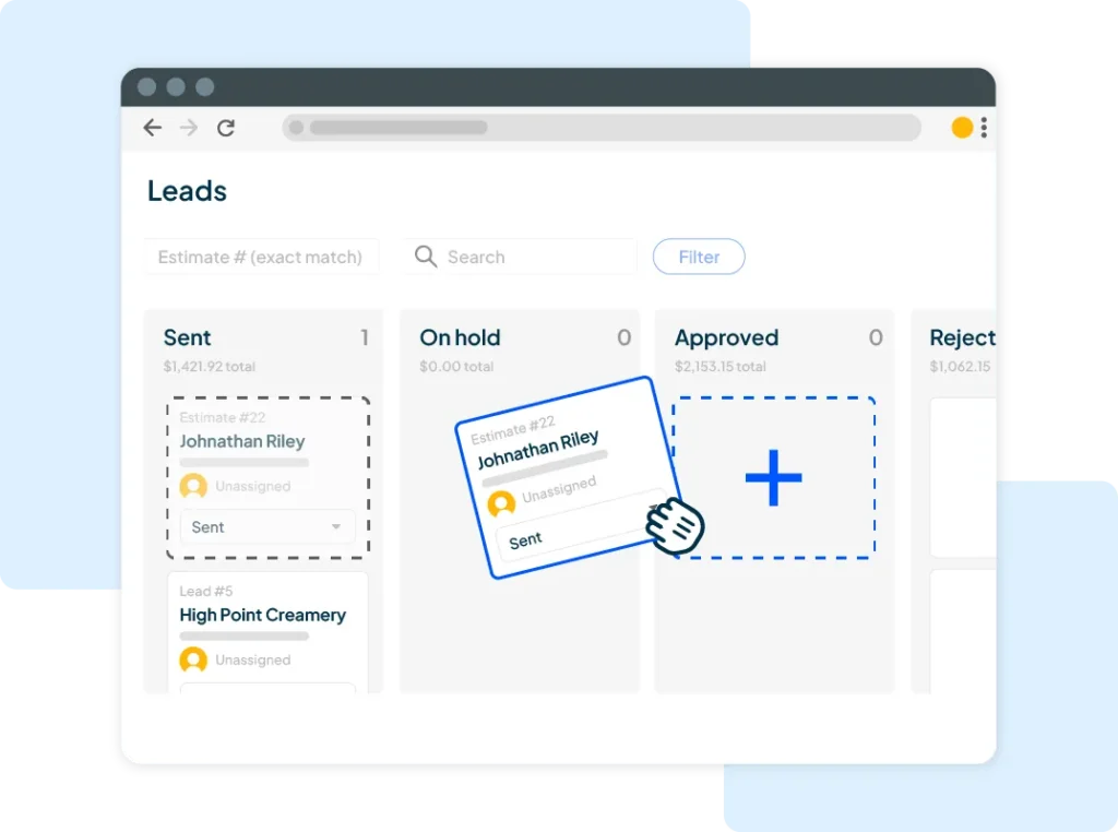Housecall Pros' sales pipeline & lead tracking software