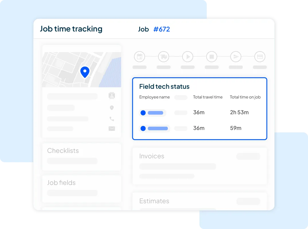Job progress tracking software from Housecall Pro
