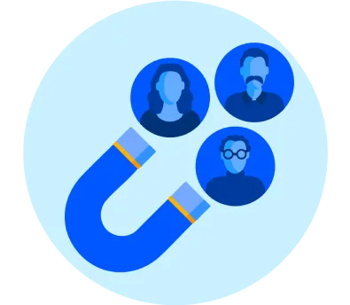 Magnet attracting leads