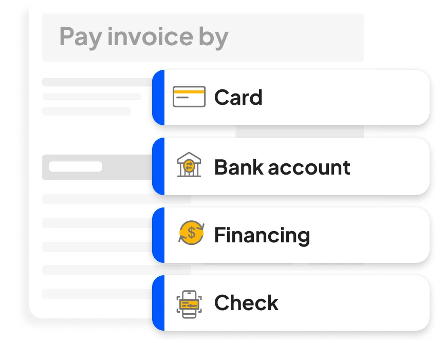 Housecall Pros' online payment processing software