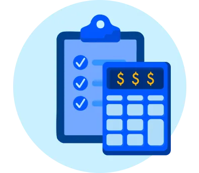 Clipboard checklist & calculator
