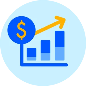 Money chart increasing