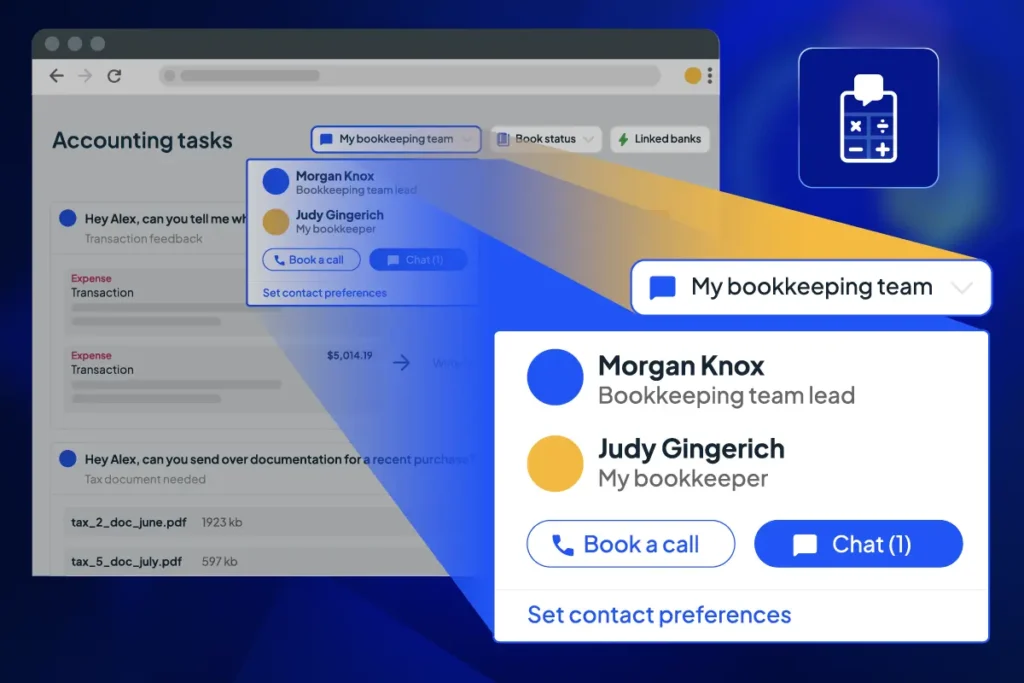 Accounting tasks for bookkeeping team inside of HCP