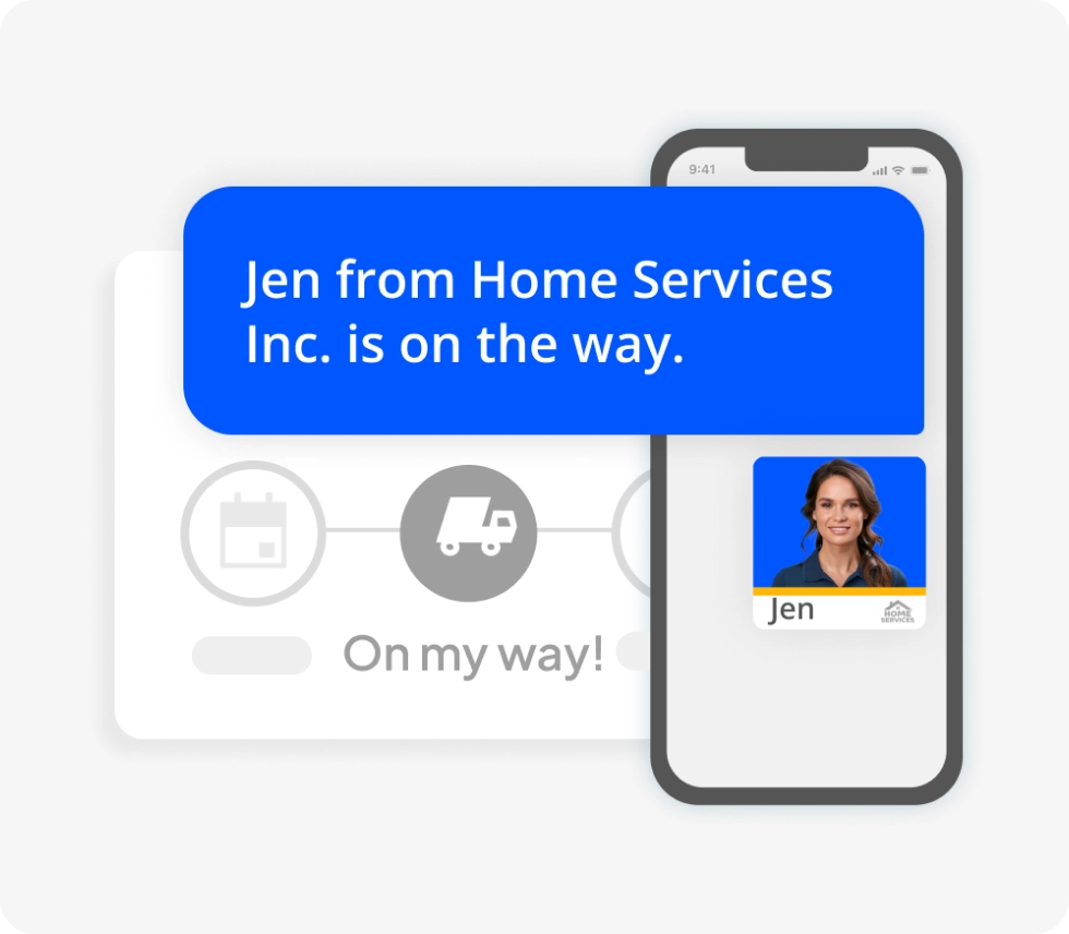 Customer chat with automated notifications