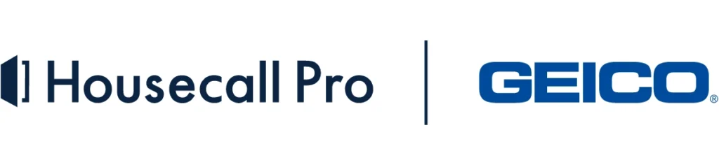 HCP + GEICO dual partnership logo