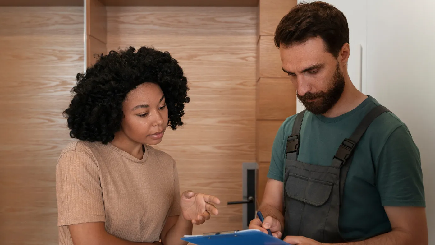 Plumber asking for deposit