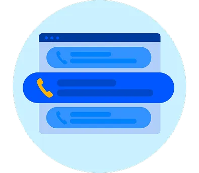 Call history organized in one place