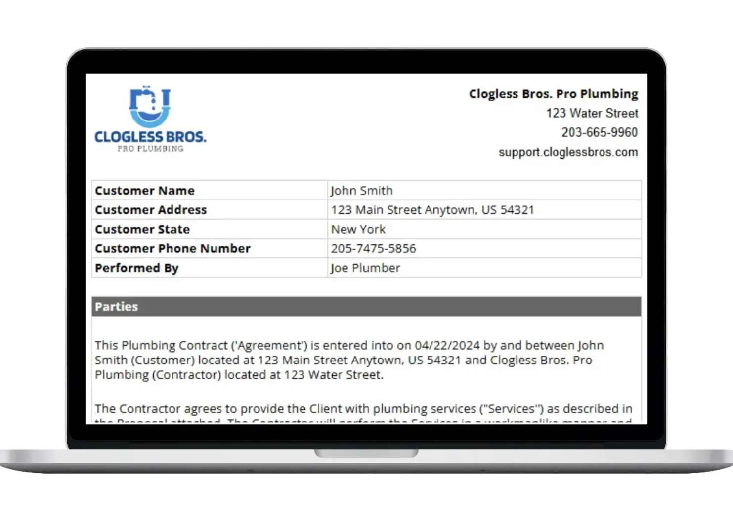 This Template Includes: