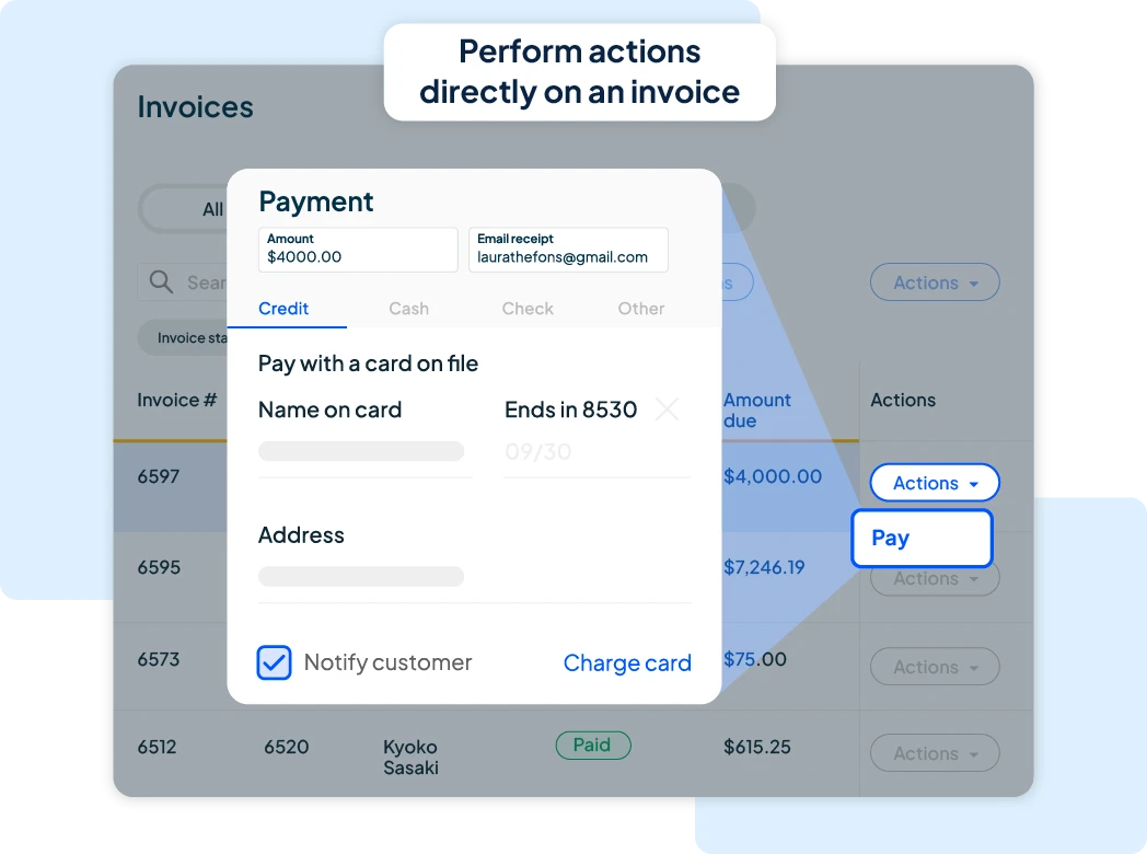 QB + Housecall Pro invoicing sync