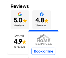 Online booking feature view within Housecall Pro's field service management software