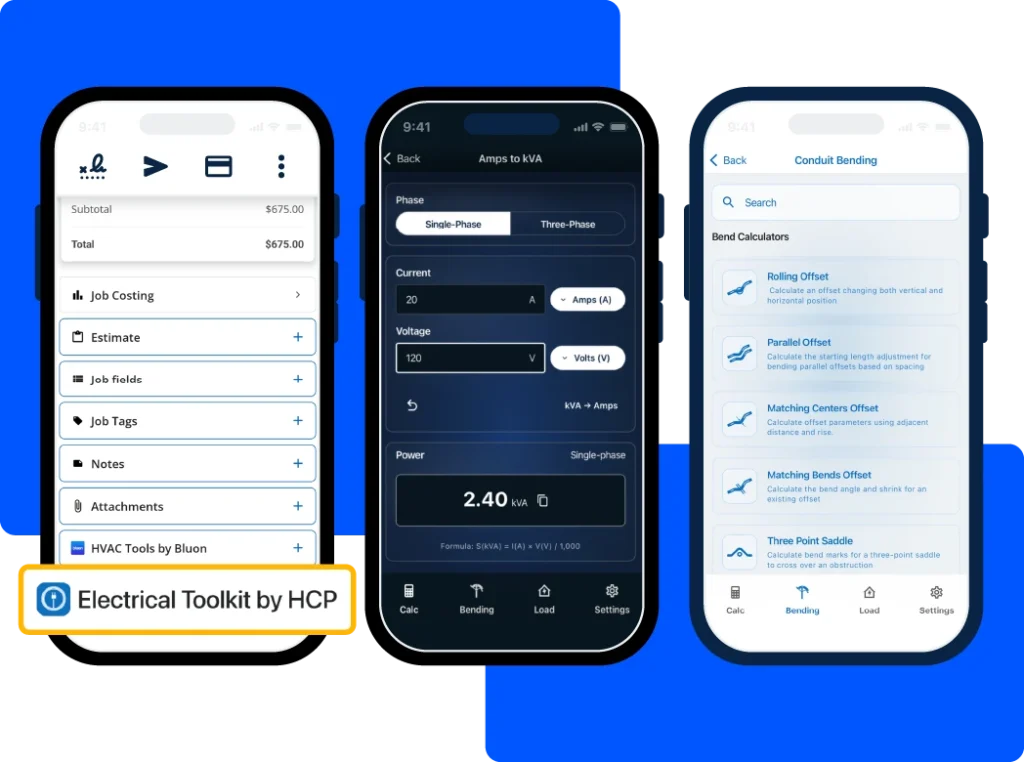 - Housecall Pro Free Electrical Toolkit Calculator app from HCP