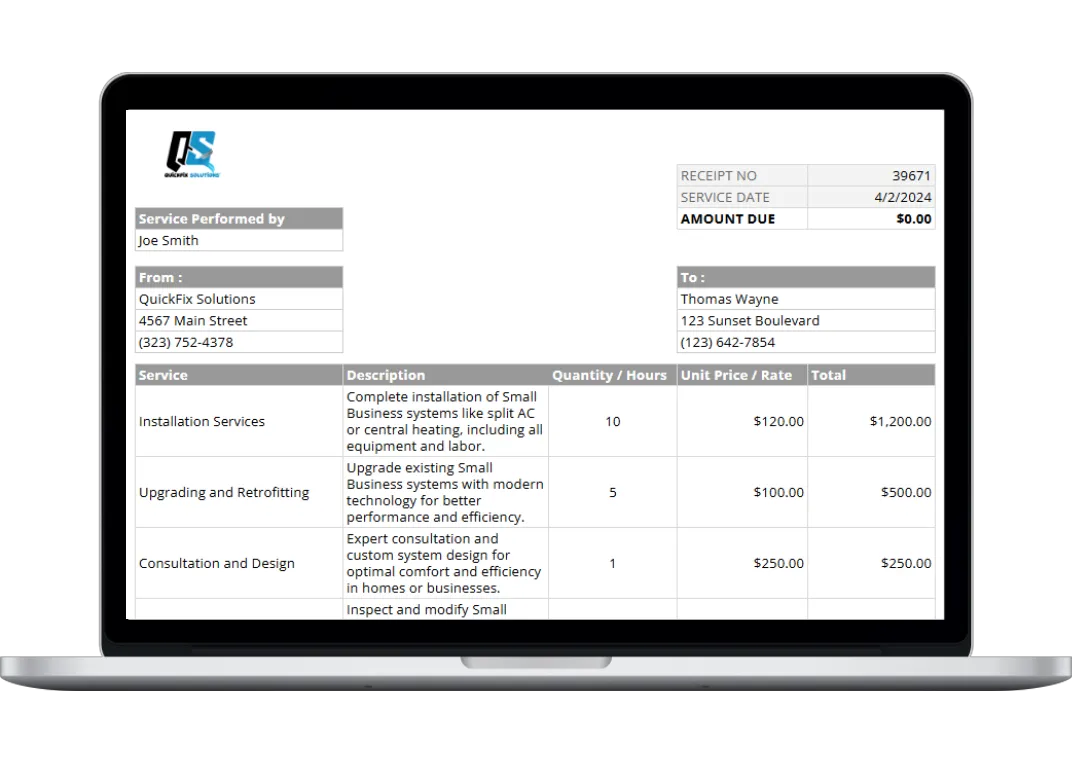 Simplify Your Business Receipts