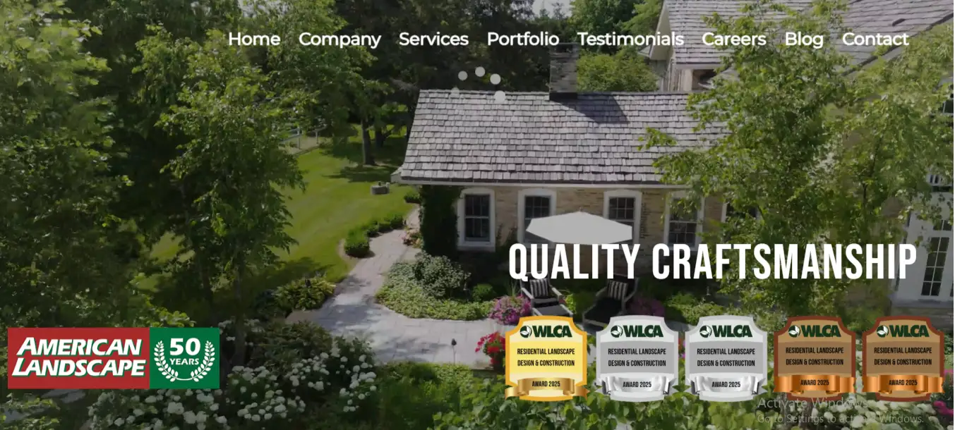 American Landscape residential landscape design and construction services